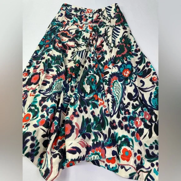 Tanya Taylor Erin silk floral skirt size 2